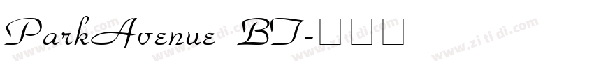 ParkAvenue BT字体转换